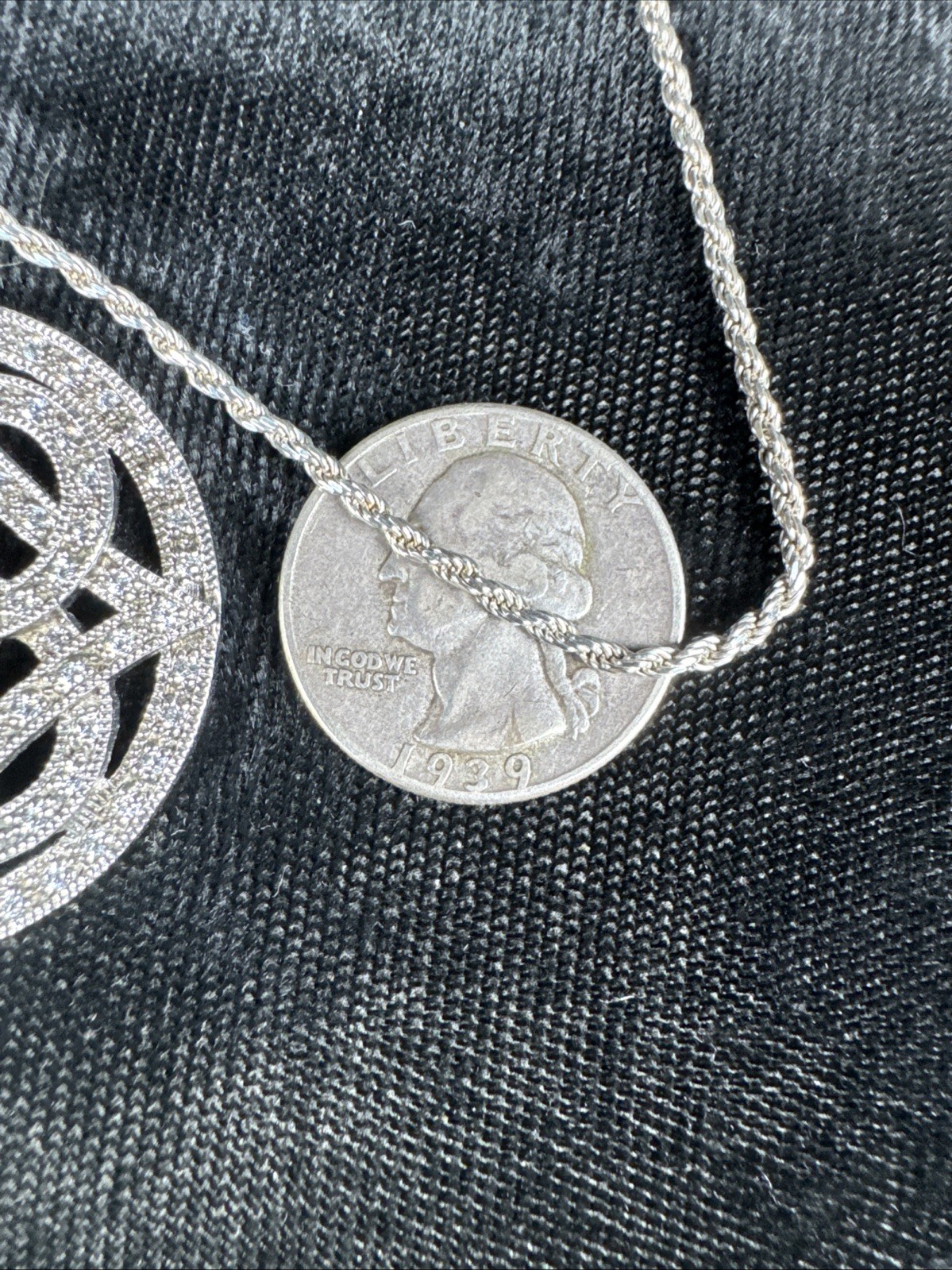✨Italy Sterling Silver 925 Large Modern Celtic Knot Pendant 20”Necklace✨