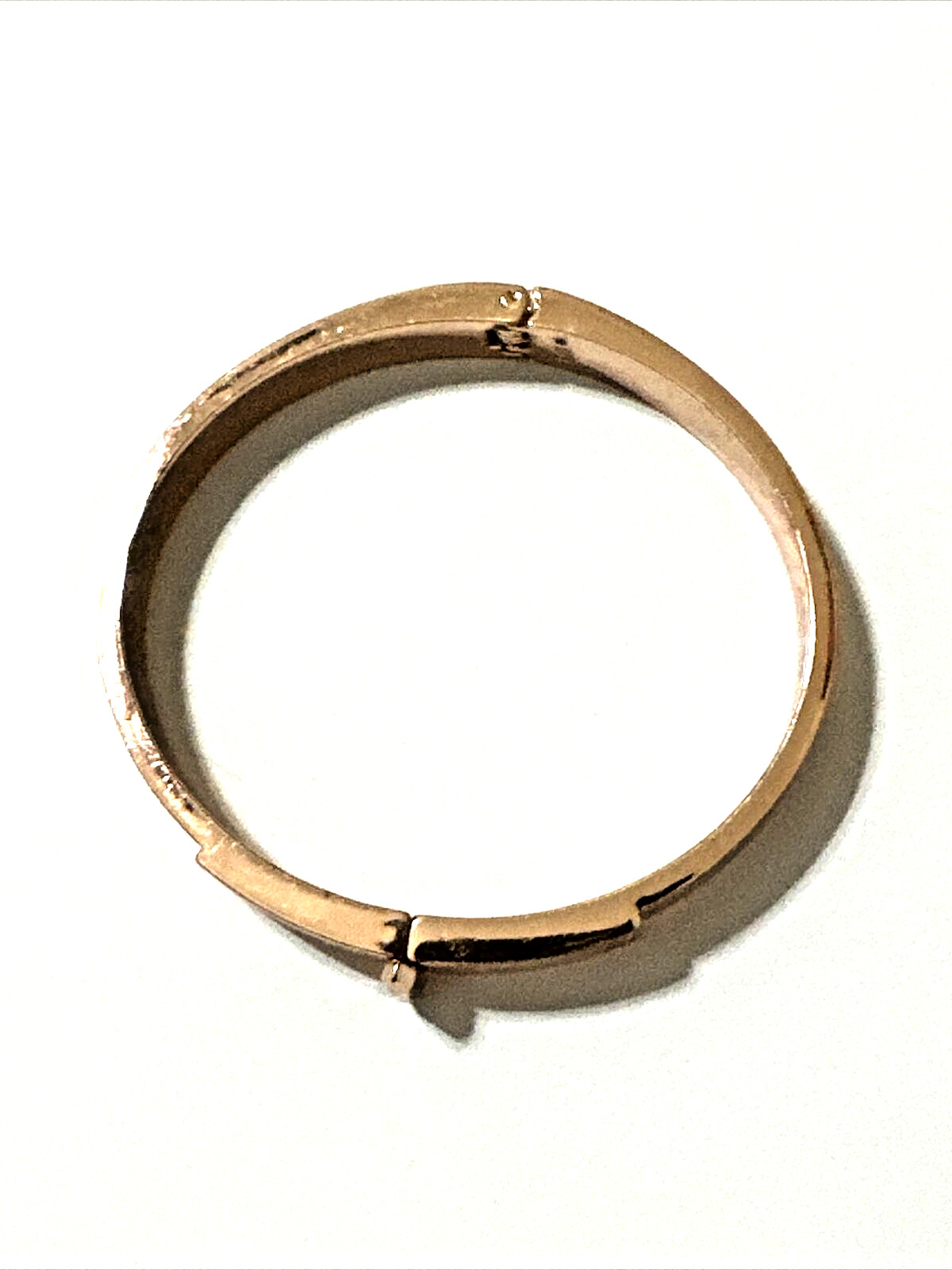 Stella & Dot YOU DO YOU Bangle Bracelet Gold Tone Inspirational Hinged 7″ Signed