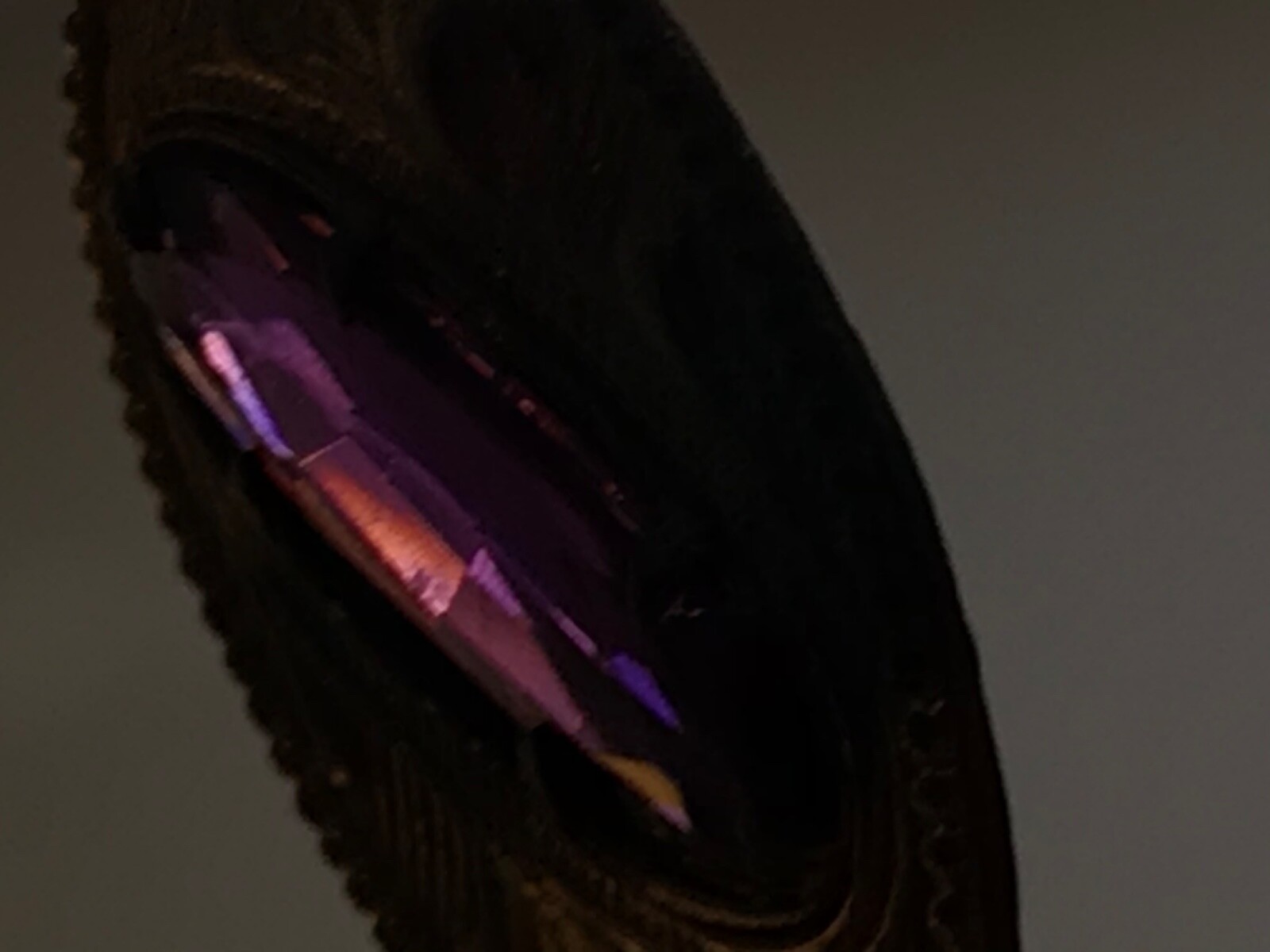 Vtg. lapel pin possible amethyst stone