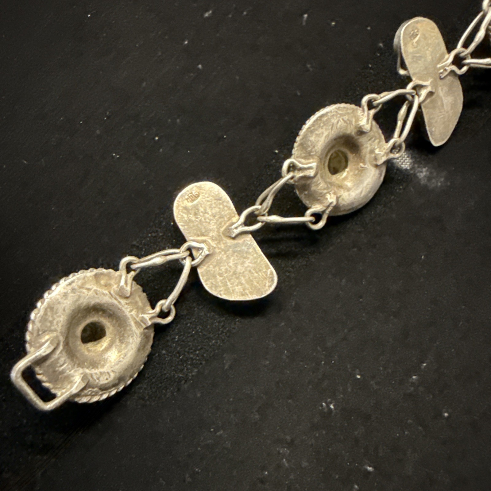 980 Silver Mexican Sombrero & Sandal Bracelet