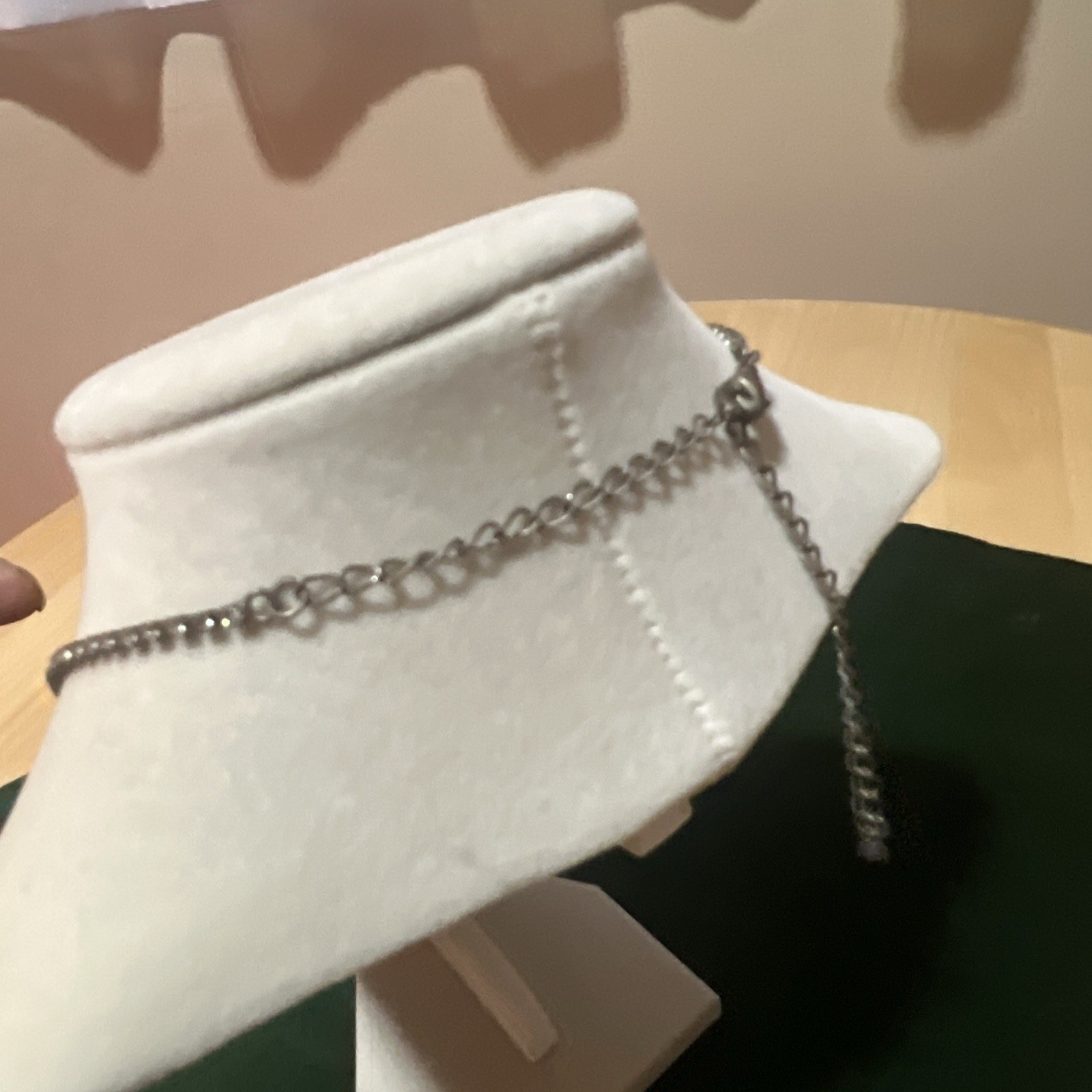 Vtg AB Rhinestone 15-17” Inch Choker Bib Tennis Necklace