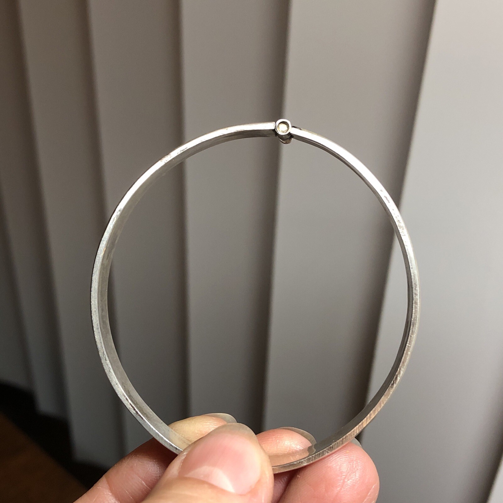 20. Vintage 925 Sterling Patterned Stick Pin Lock Bangle TWO Bracelets 7″-7 1 4″