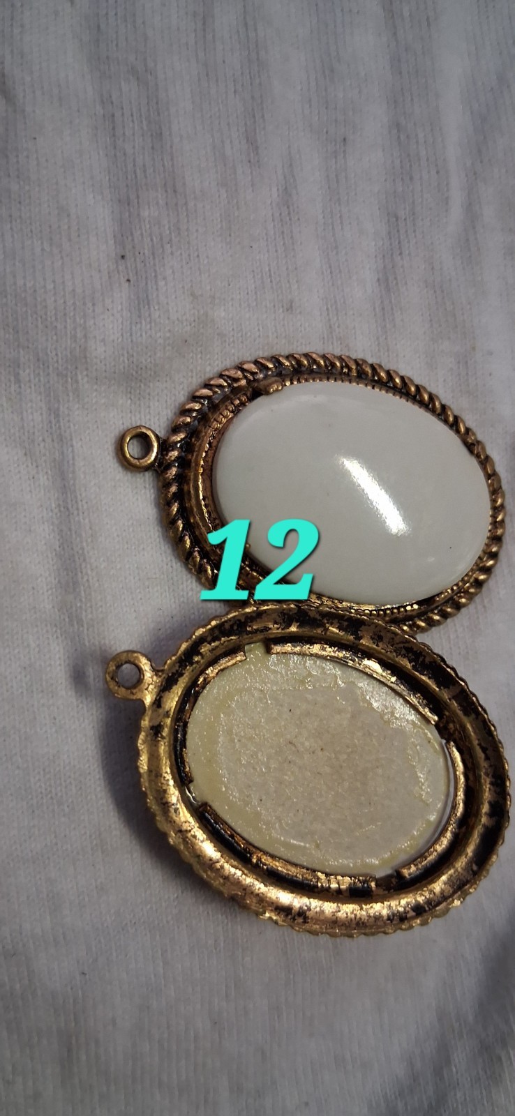 Vintage Costume Jewelry Mixed Lot 9pc Gold/Blue Necklace Brooch Earrings