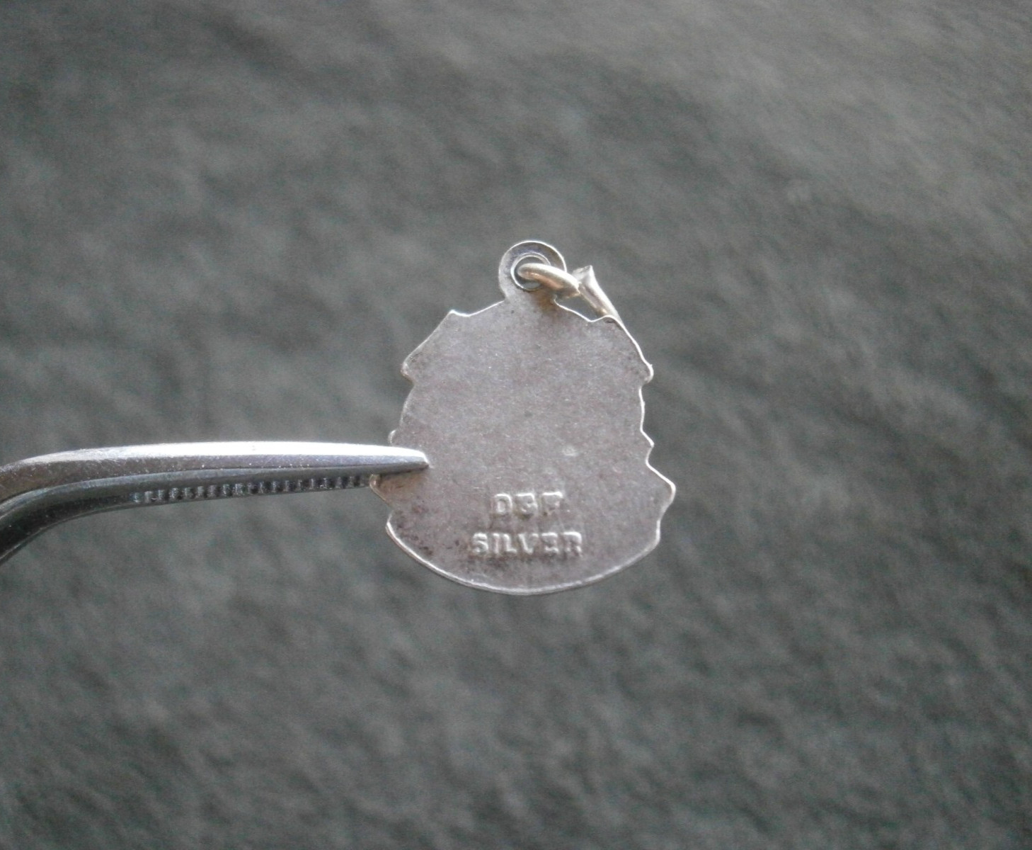 Salisbury England Vtg Sterling Silver Enamel Travel Bracelet Charm Shield 1.0g