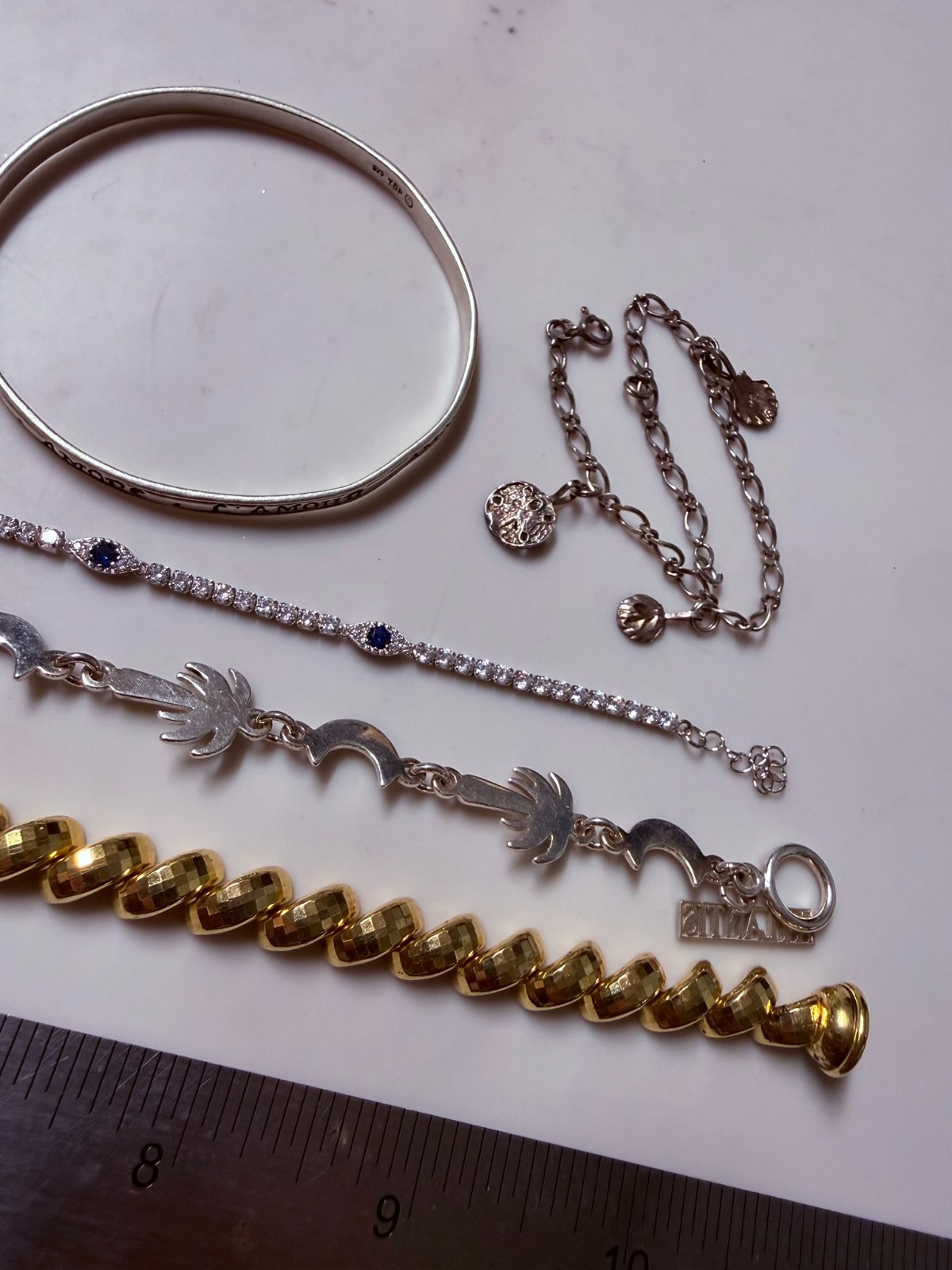 Collection Lot Amazing Vintage and Modern Sterling Silver Bracelets #Decor – W10
