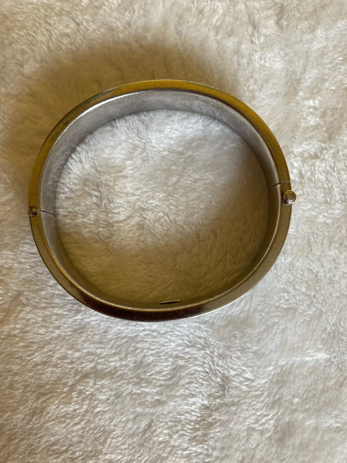 Vintage Rine Sterling Flower Etched Bangle Bracelet 25 g Sterling Silver