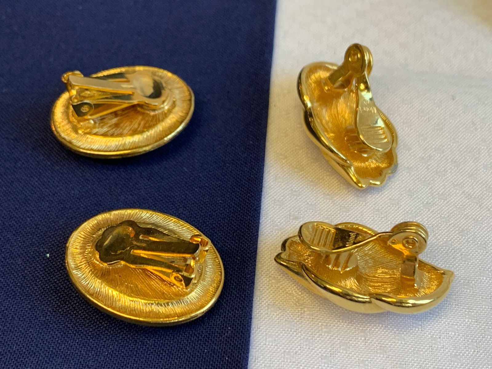 Vtg Clip-On Earring Lot Costume Jewelry Panetta Lisner Marvella Monet Avon