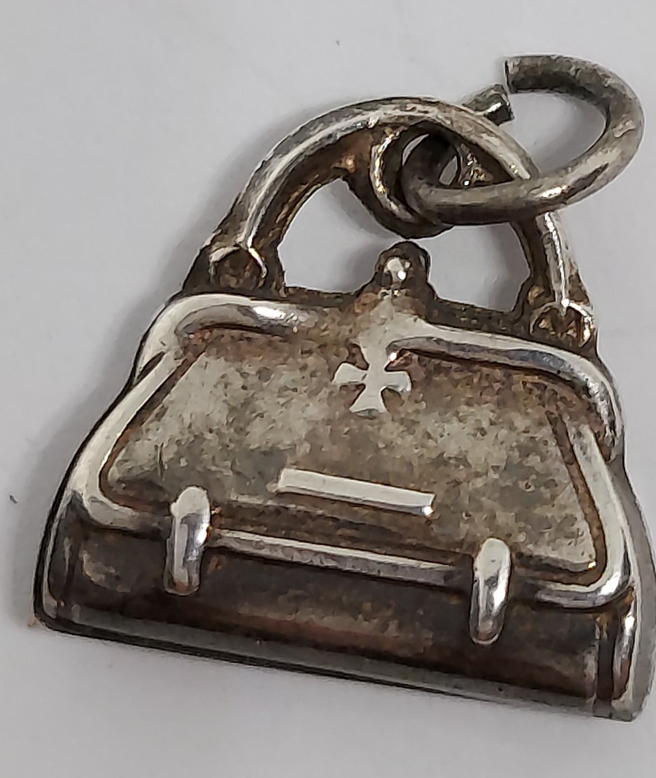 Vintage Sterling Silver Charm 3D Purse Handbag or Dr. Bag?