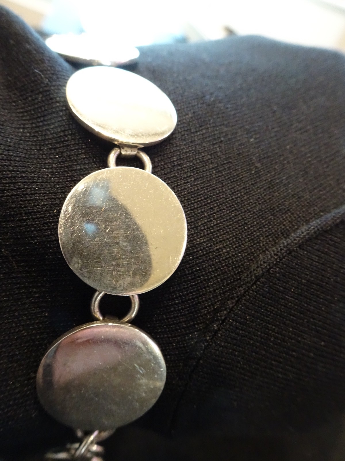 # 718-VINTAGE STERLING SILVER MEXICO BRACELET-925–VERY DIFFERENT-NICE