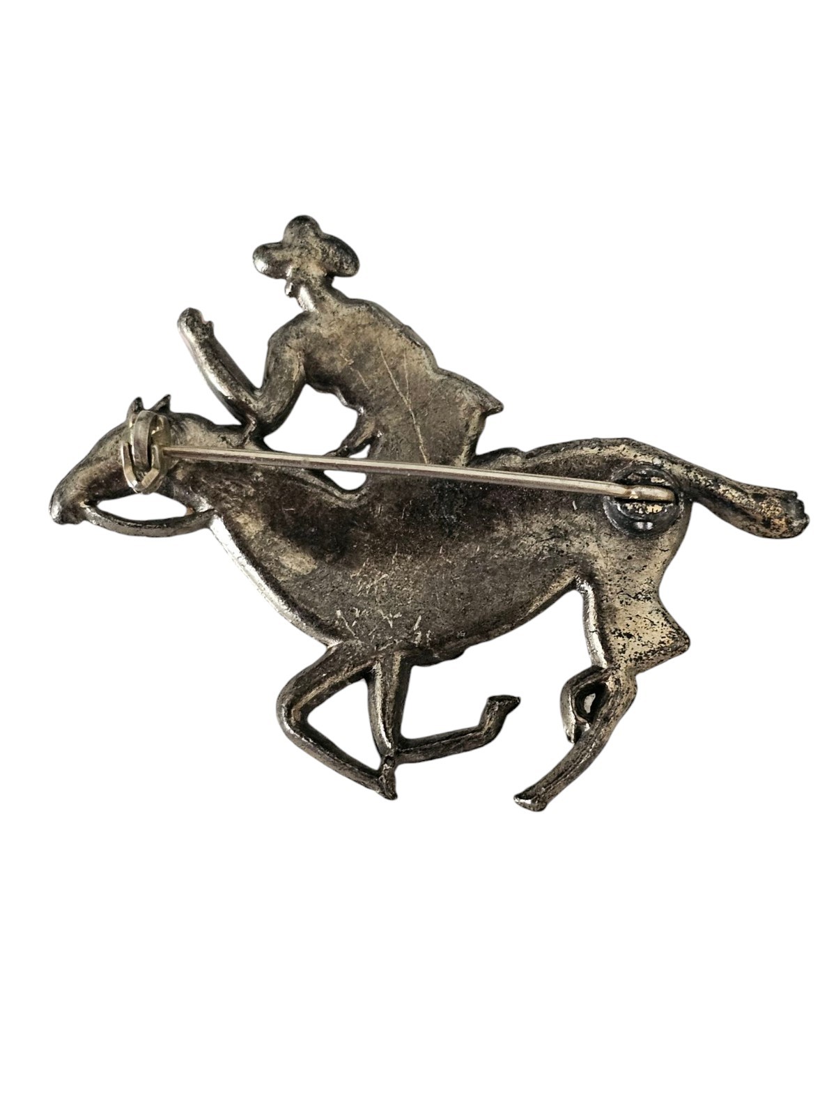 Reinad Paul Revere Rides Patriotic Vintage Figural Pin Unsigned Vintage