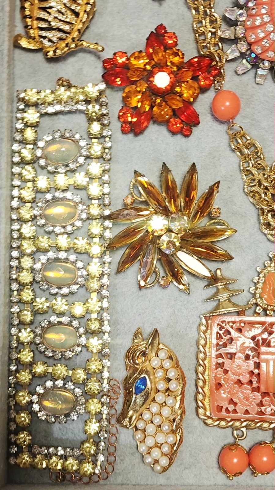 VtgJewelry Lot 20pc Juliana DeNicola Delizza Elster Bijoux MG Cadoro C828