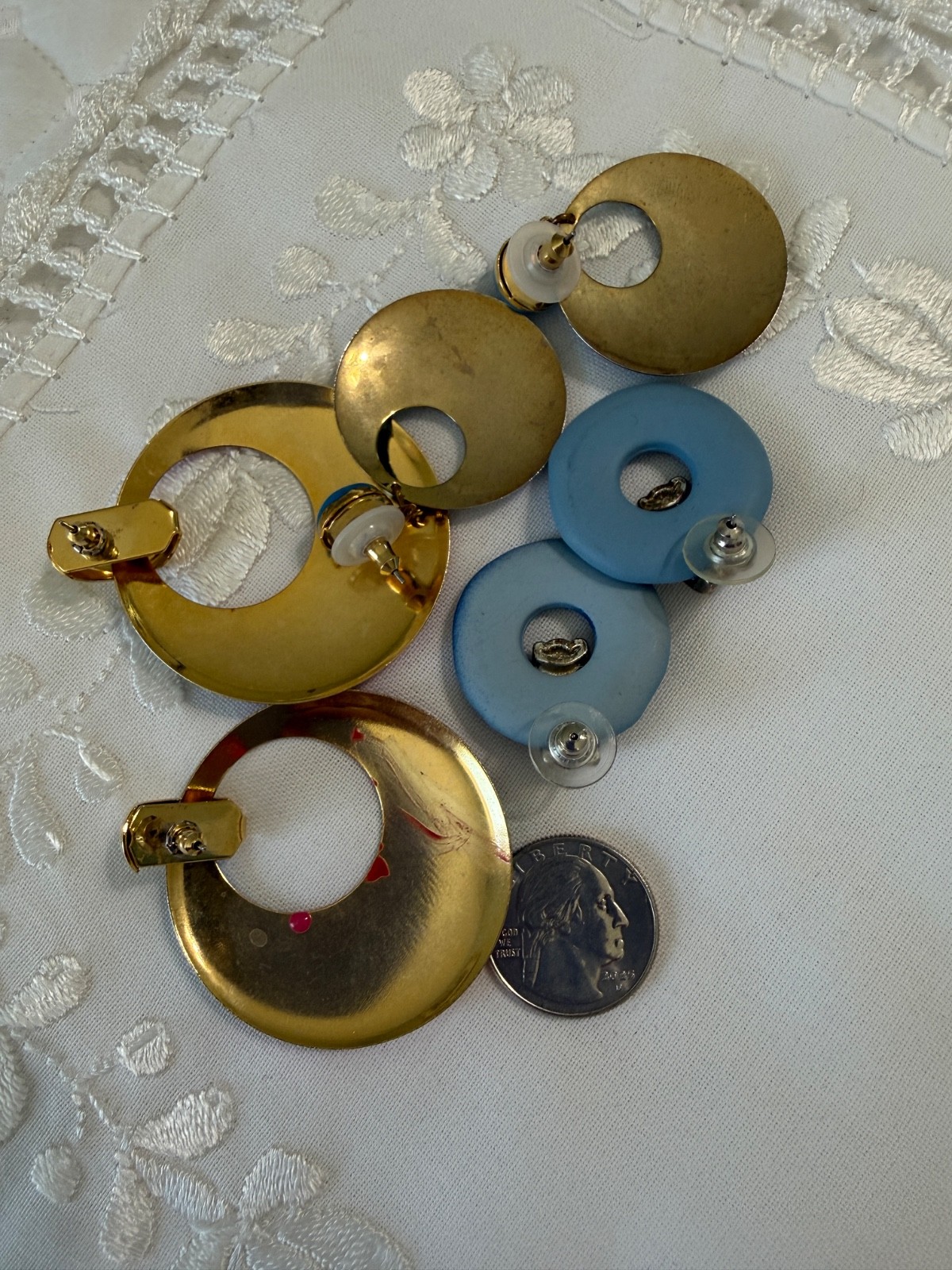 Vintage Pierced Earrings. 1990’s. Fun! Lightweight. 1980’s. Excellent Condition.