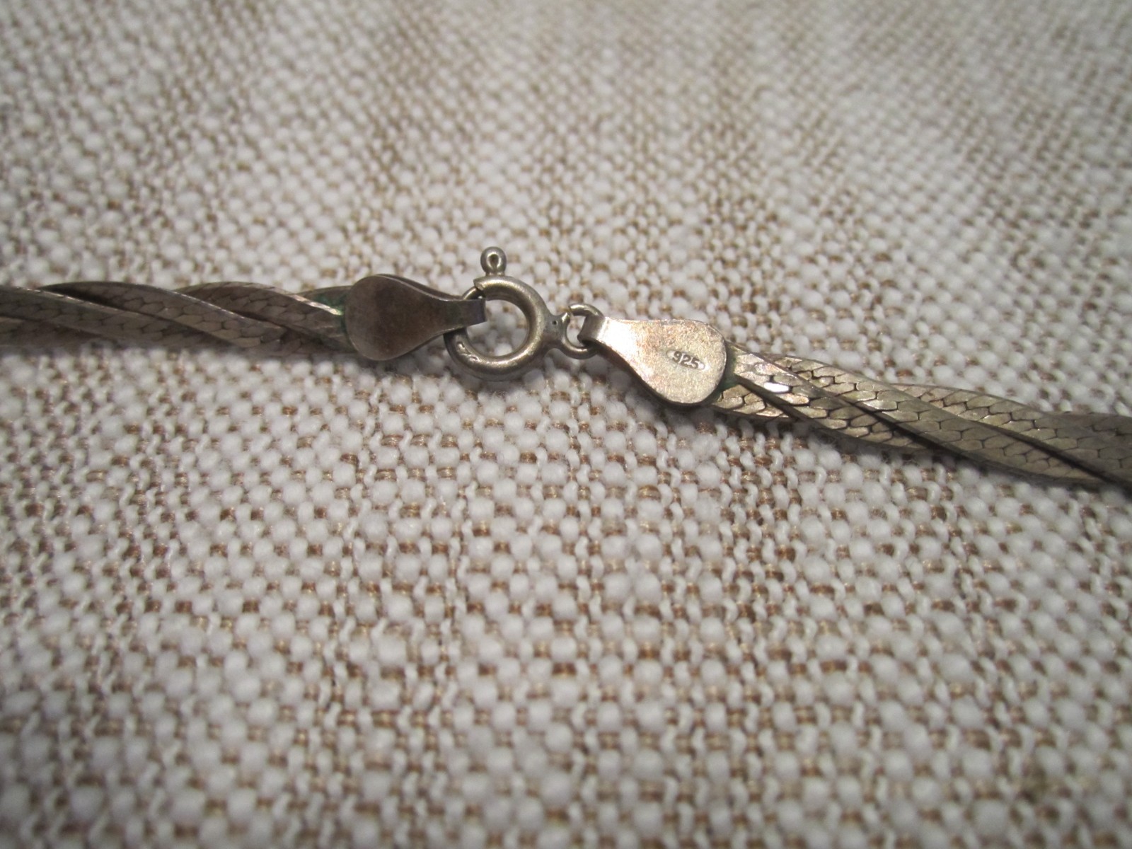 Vintage 18″ Sterling Silver Double Braided Wheat Necklace 8.70 Grams WOW!!!