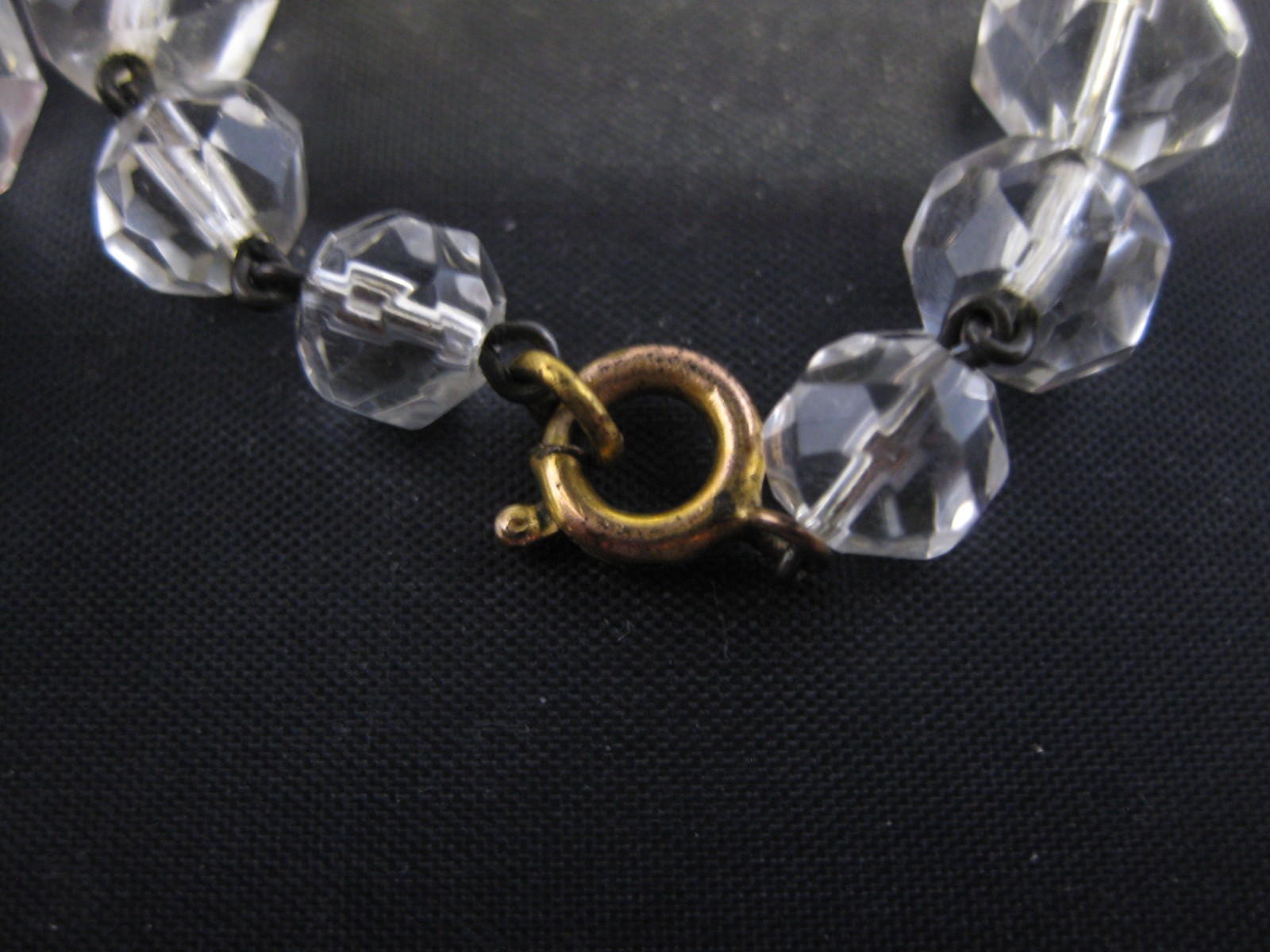 Vintage Crystal Beaded Choker Necklace