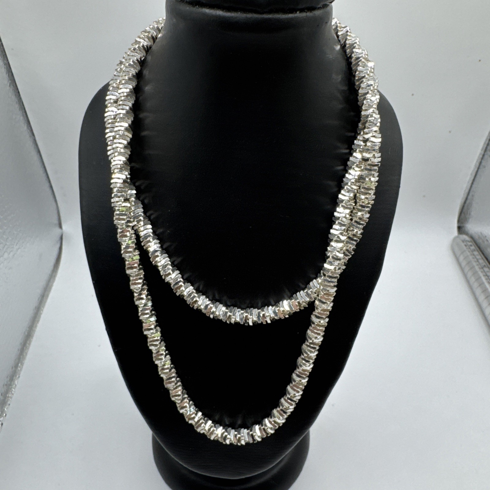 24” Milor Italy Cut Sterling Necklace 37.05 Grams. 062600120ND