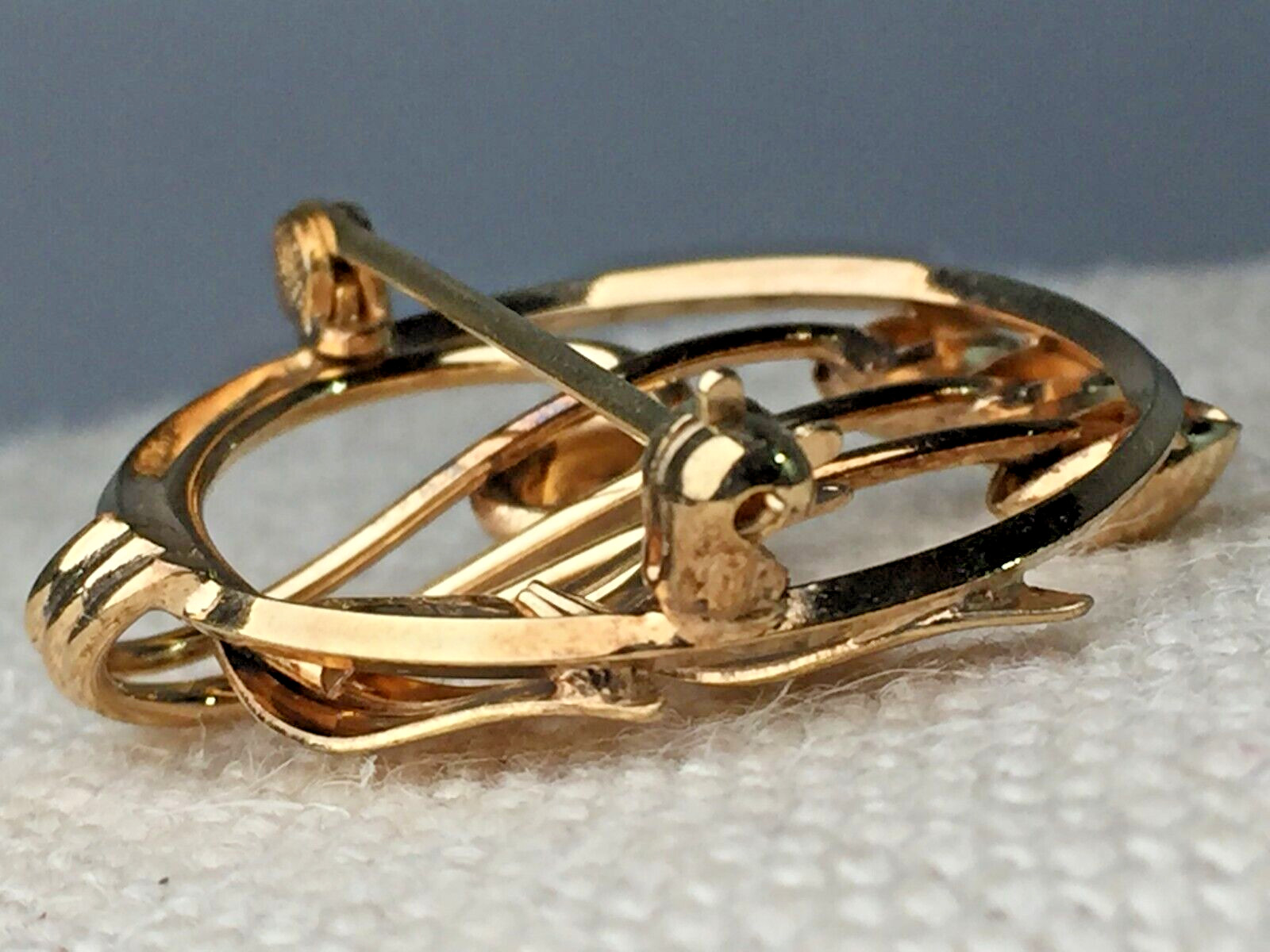 Lovely Vintage BB Binder Brothers 1/20 12K Gold Filled Flower Pin Brooch, 1 1/4″