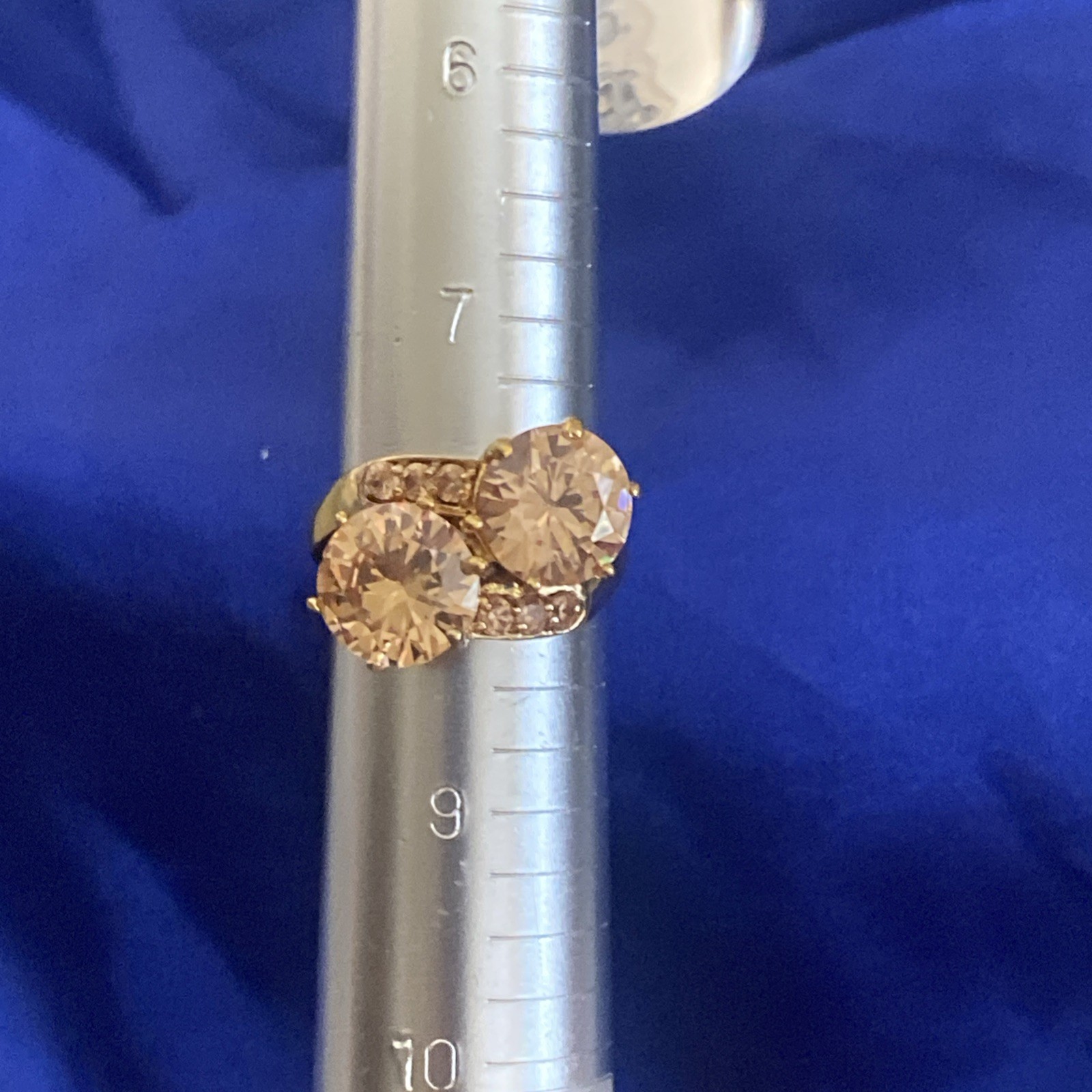 Charles Winston CWE Citrine CZ Ring Size 8