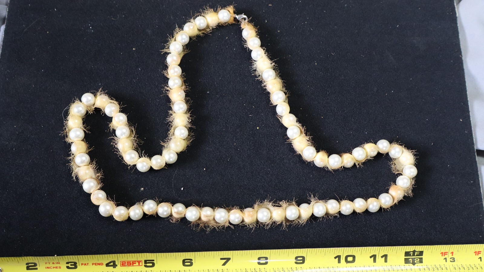 Vintage PEARL NECKLACE STORAGE AUCTION FIND LOT 3 FAUX? K