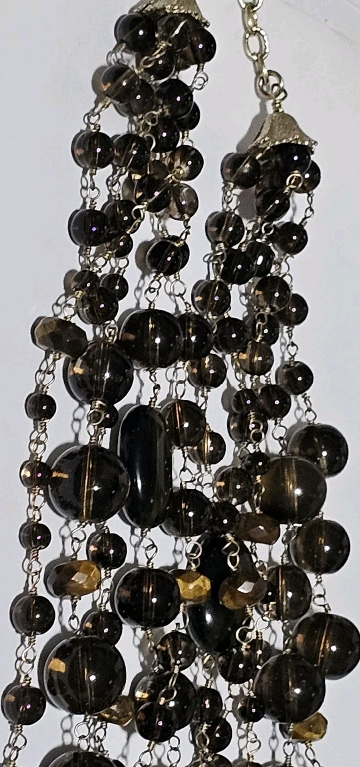 Japan Austria West Germany Glass Plastic Beaded Huge Lot Necklace Earrings