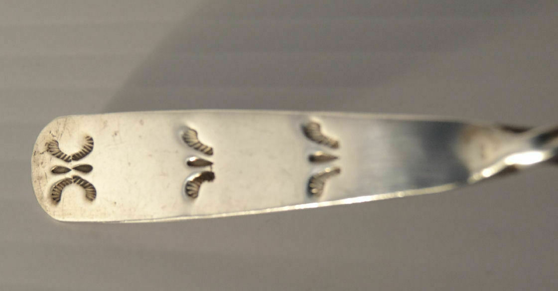 Antique Navaho Silver Twist Cocktail Spoon
