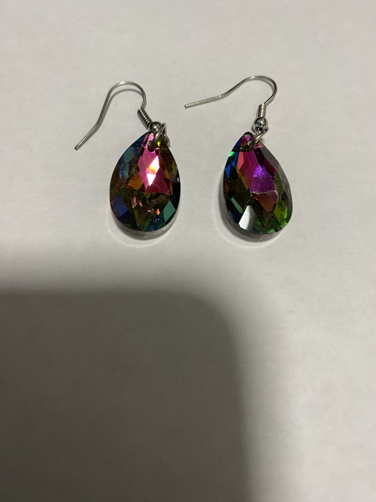 Vintage Dangle Colorful Pierced Earrings