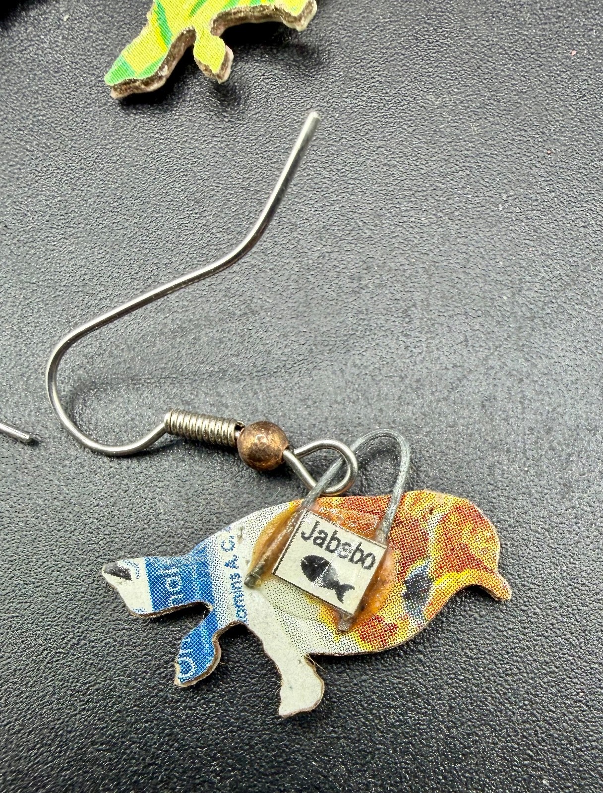 Jabebo Recycled Cereal Box Bird Earrings – Set of 2 Pairs