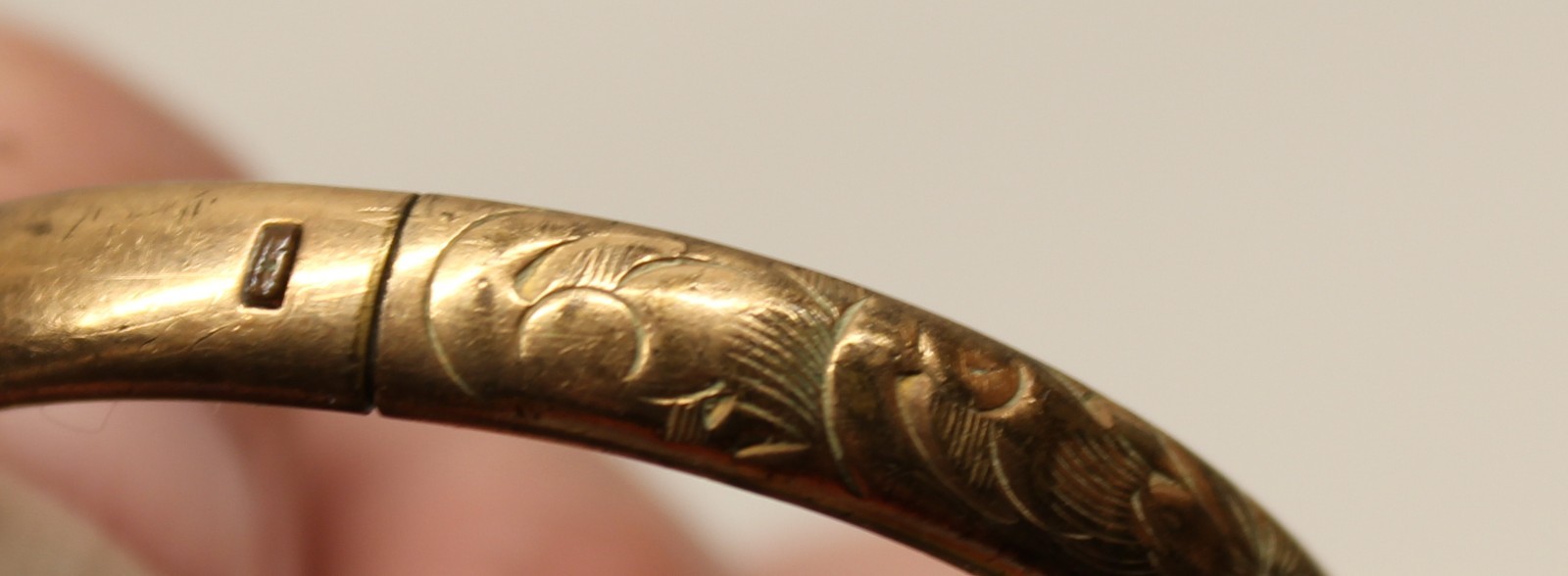 Antique Victorian Gold Filled Bangle Bracelet for Child