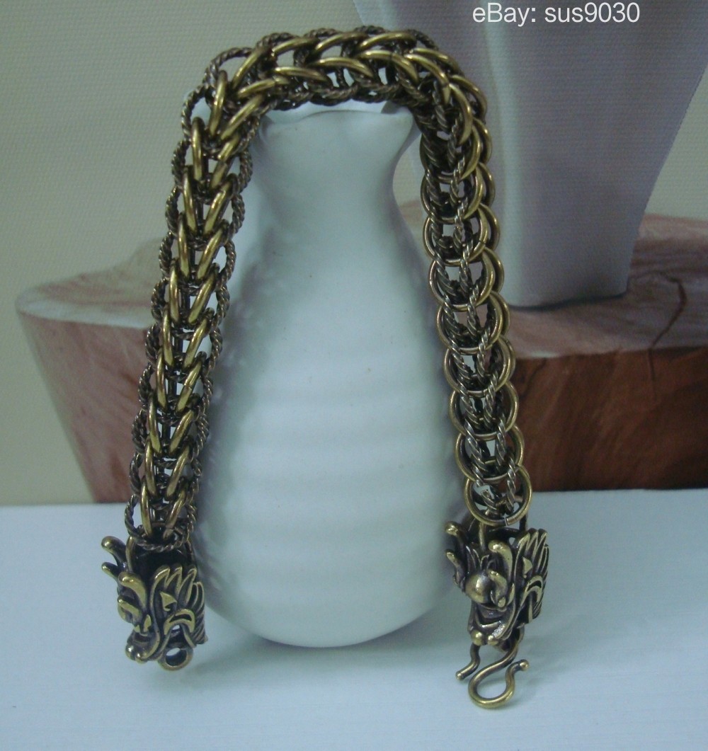 Retro Dragon Head Chain Men Bracelet – Gothic Punk Style