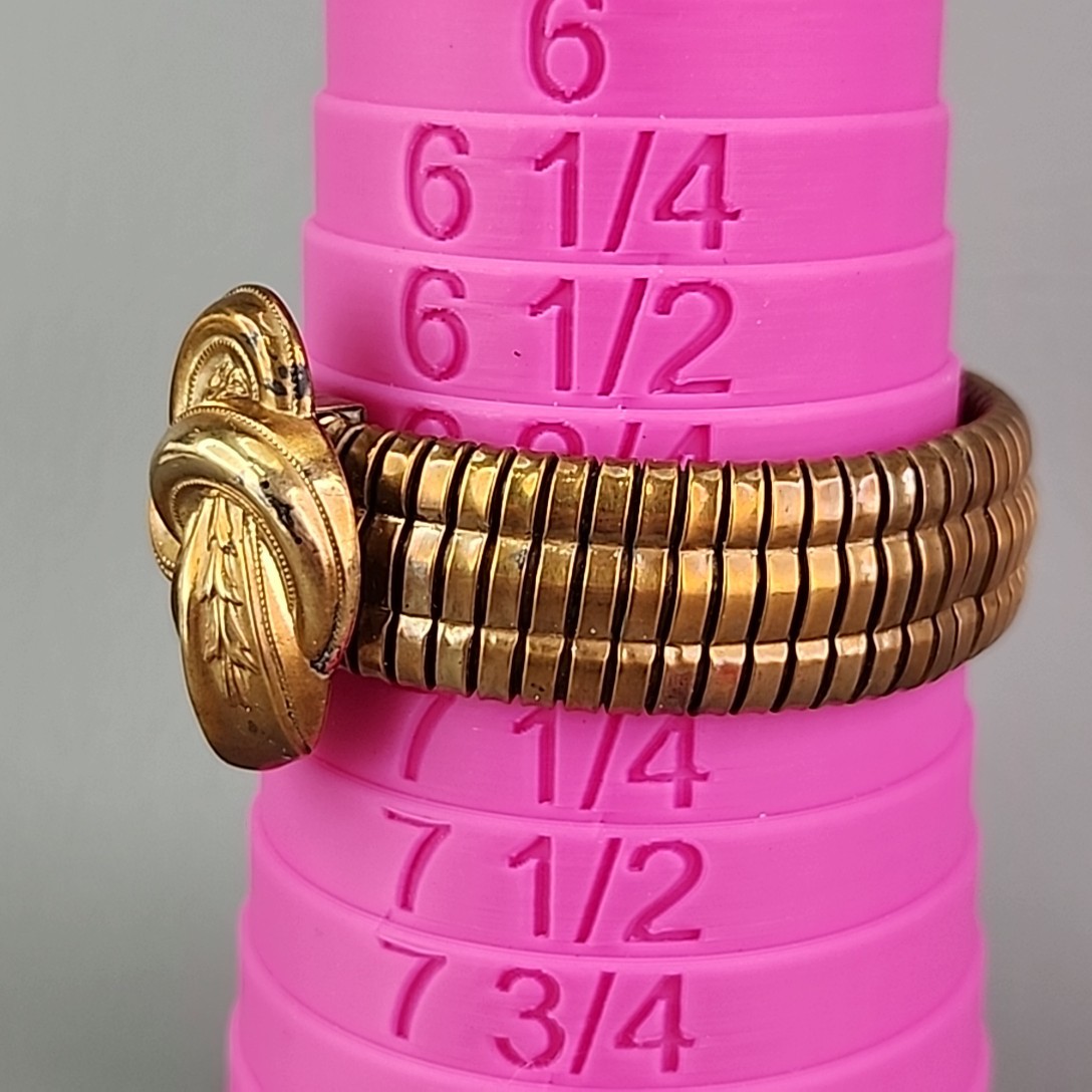 Vintage Victorian Expandable Bangle Bracelet Tubogas Germany Gold Filled 6.5″