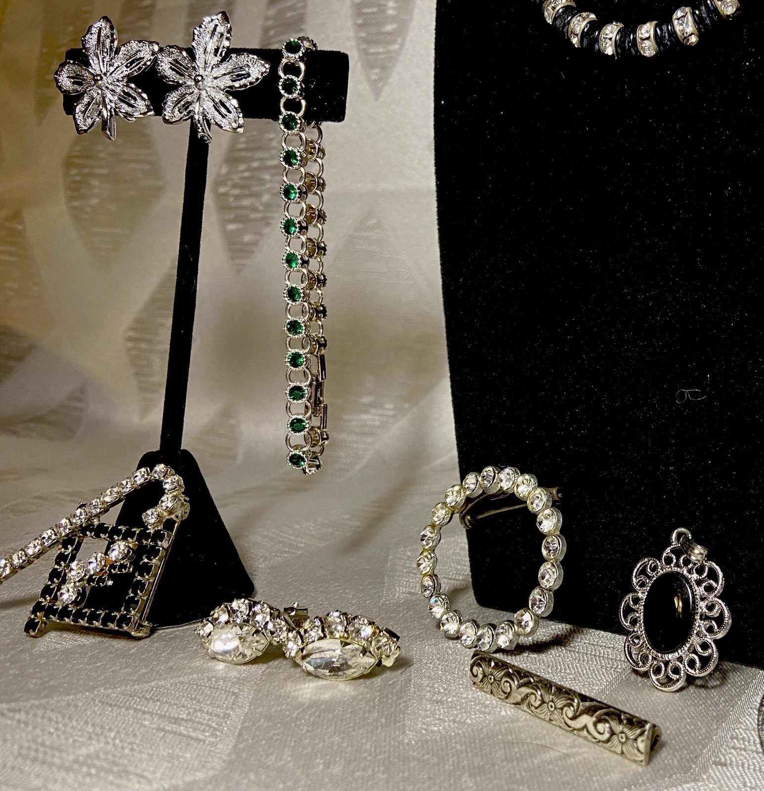 Lot Vintage Modern Jewelry Sarah Coventry Avon Rhinestones Sterling Silver 925