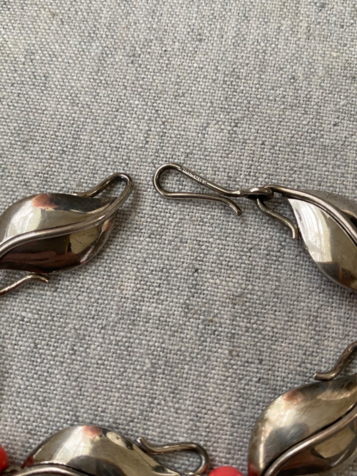 Vintage SIMMONS Sterling Silver MCM Art Deco Modernist Retro Bracelet