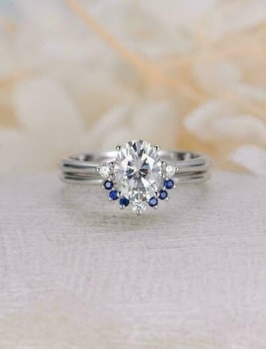 2.50 Ct Diamond Art Deco Antique Vintage Engagement Ring Set 925 Sterling Silver