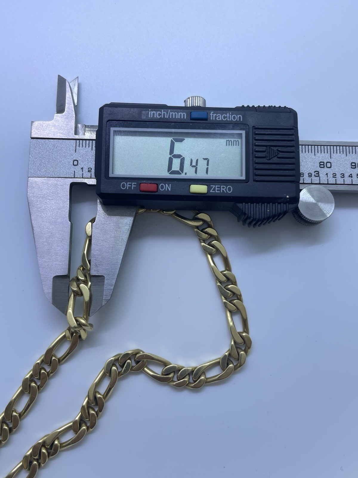 David Webb Vintage Solid 18K Gold Figaro Link Chain 19.5 Inches