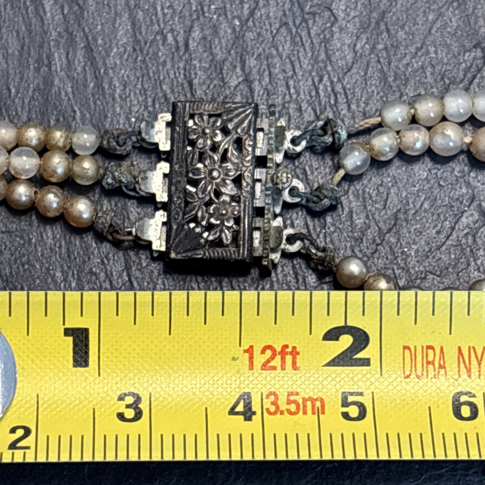 Coro Sterling Silver Clasp Only Triple Box Patent 1813963 Vintage 1931 M