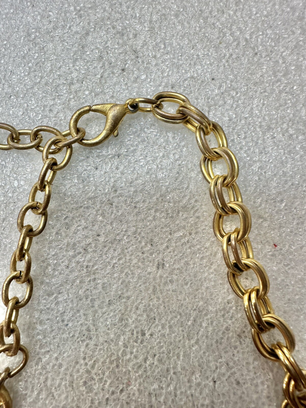 Givenchy Double Rolo Link Gold Tone 19” Necklace