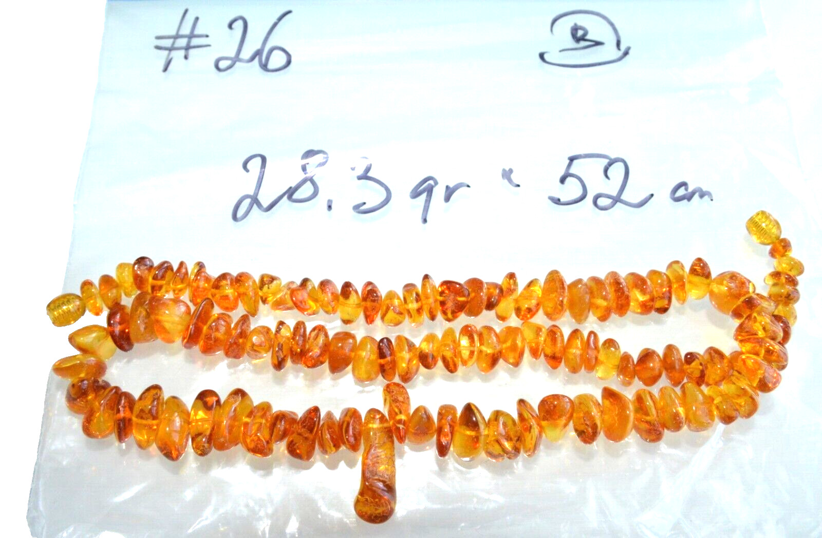 ✅54cm = 28gr RUSSIAN SOVIET BALTIC AMBER BEAD NECKLACE 琥珀 BRACELET STONE PENDANT