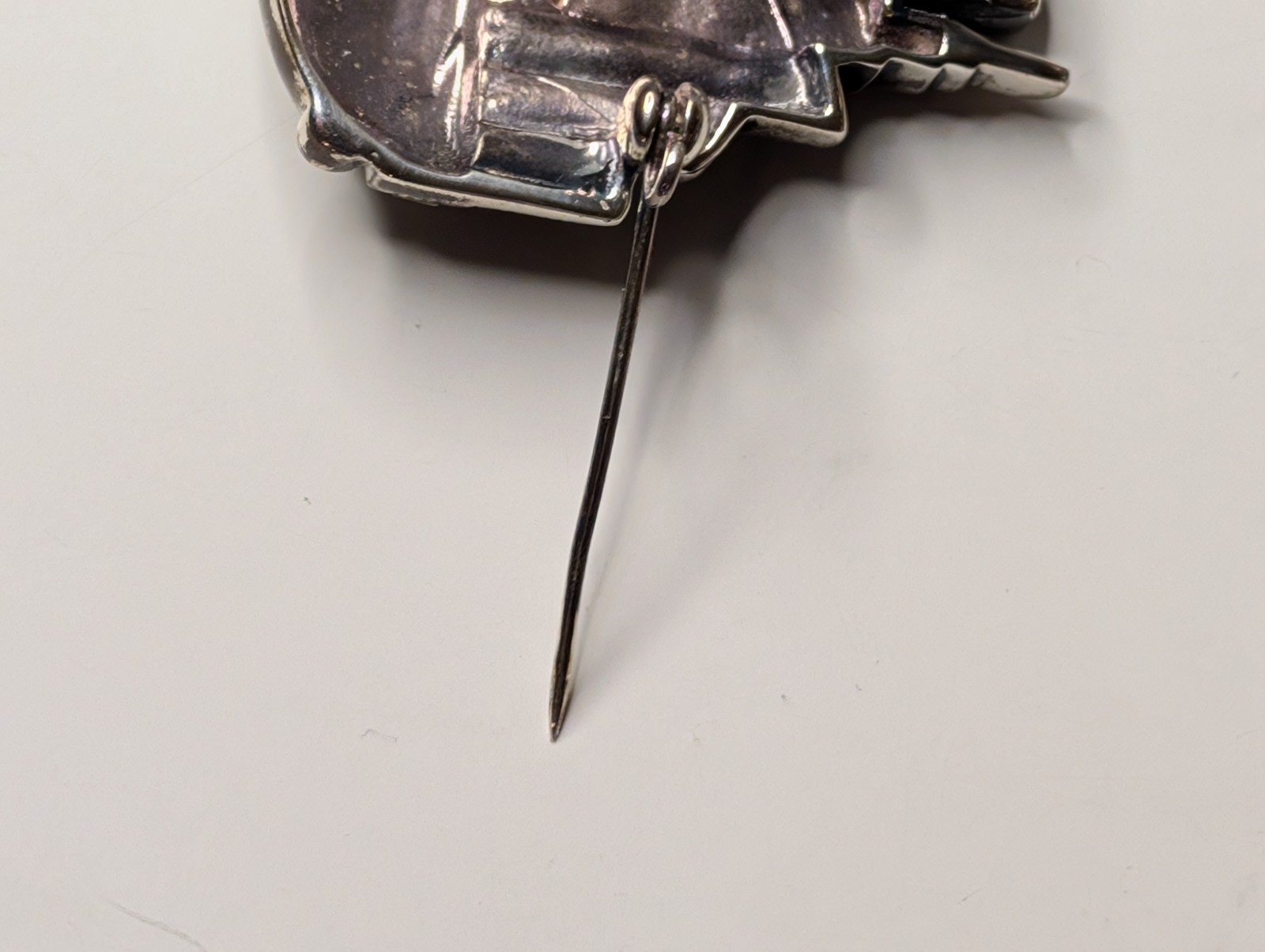 Vintage DBJ 925 Sterling Silver Marcasite New York Skyline Art Deco Brooch