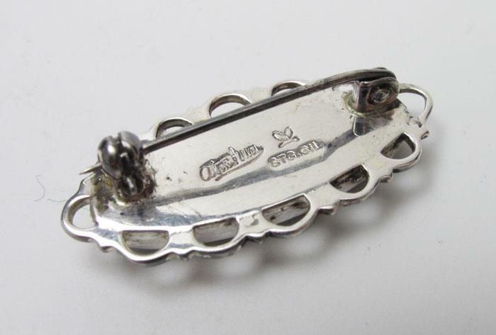 VINTAGE ATAAHUA STERLING SILVER & PAUA SHELL BROOCH NEW ZEALAND ABALONE