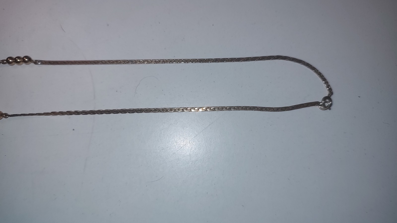 Gold Fill Bar Station Necklace