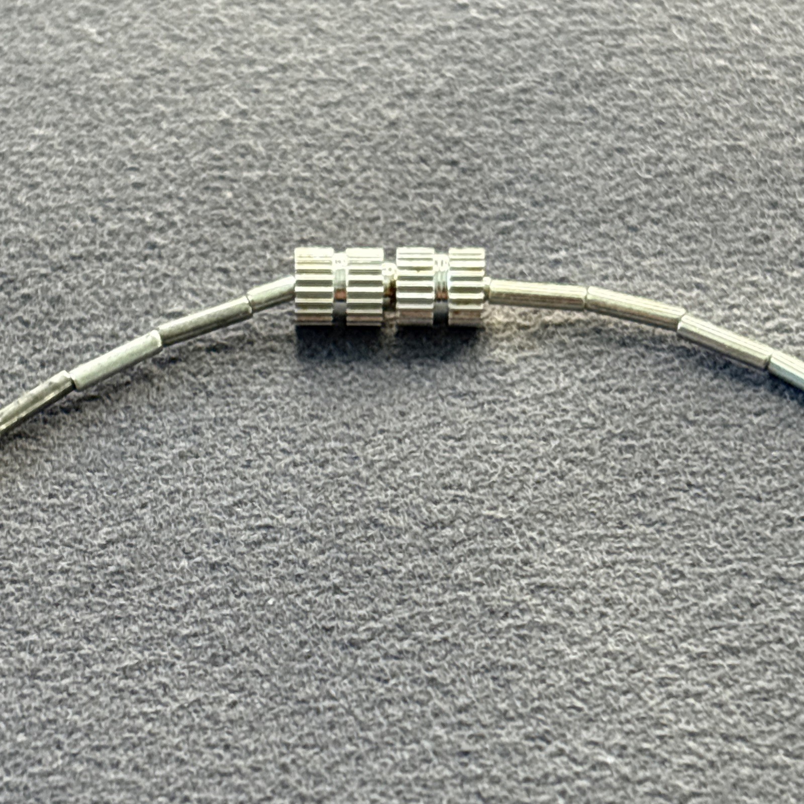 Y2K Dainty Spike Necklace Choker Two Tone Geometric Minimalist Korea VTG NEW