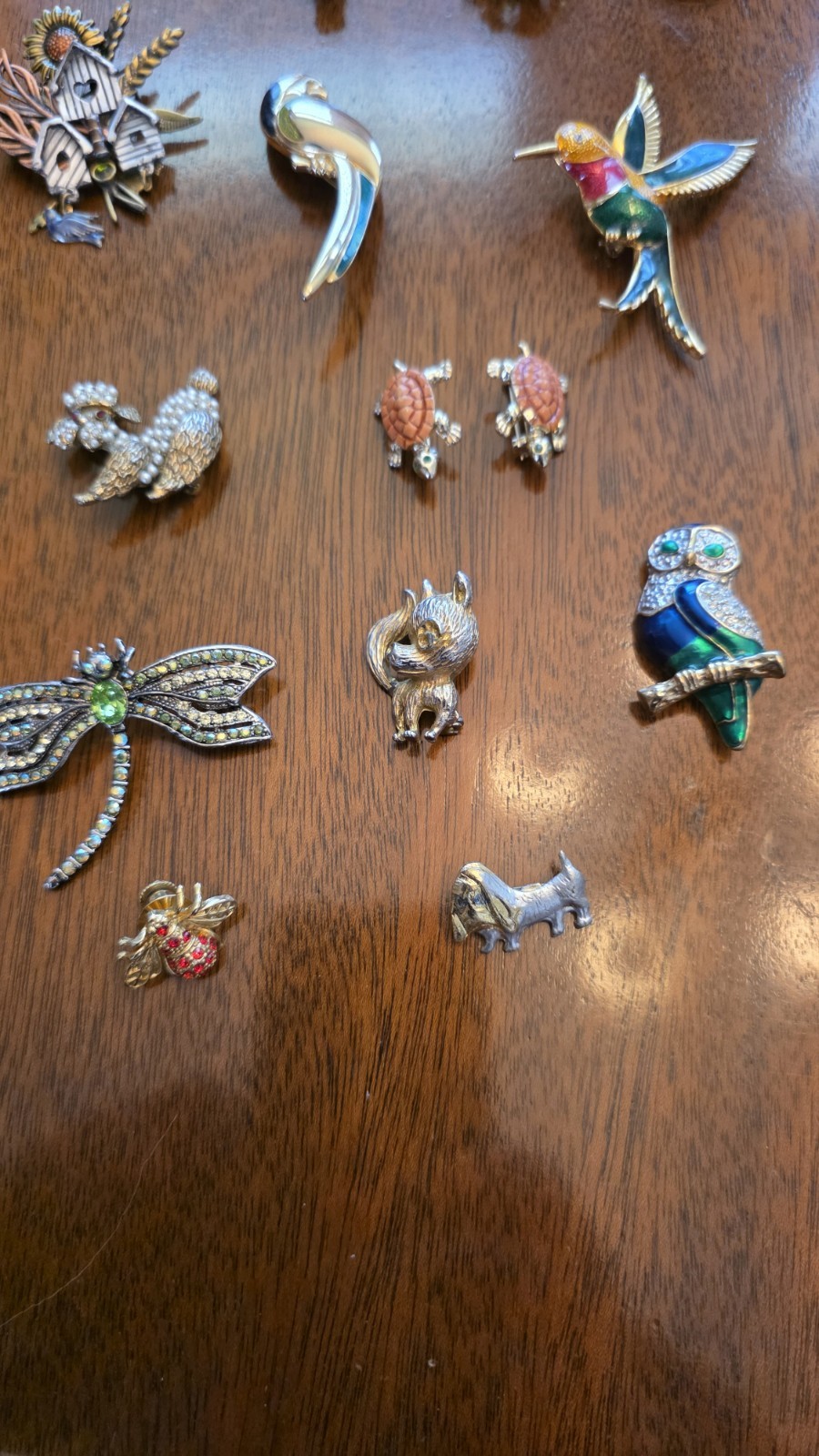 Vintage Animal Brooch Pin Large Lot