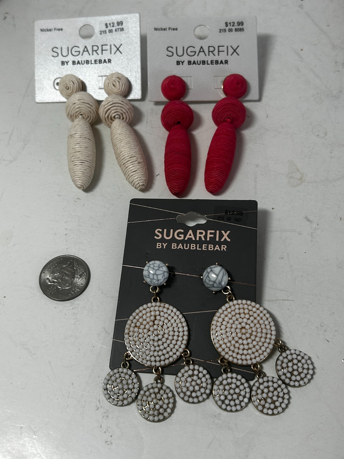 Vtg Pierced Earring Dangle Sugarfix Baublebar Lot E964