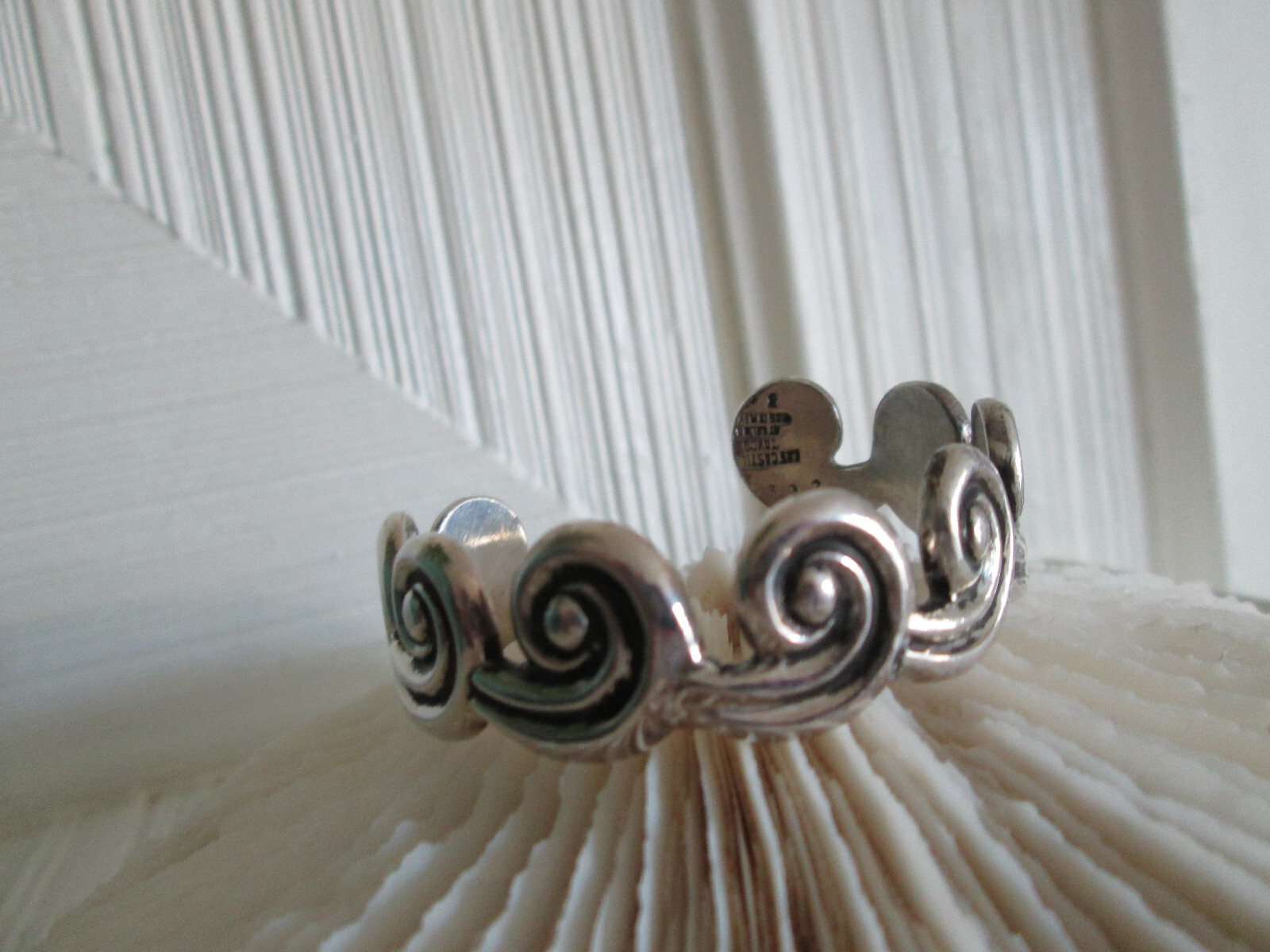 Los Castillo Beautiful Cuff Bracelet Taxco Sterling Mexico vintage