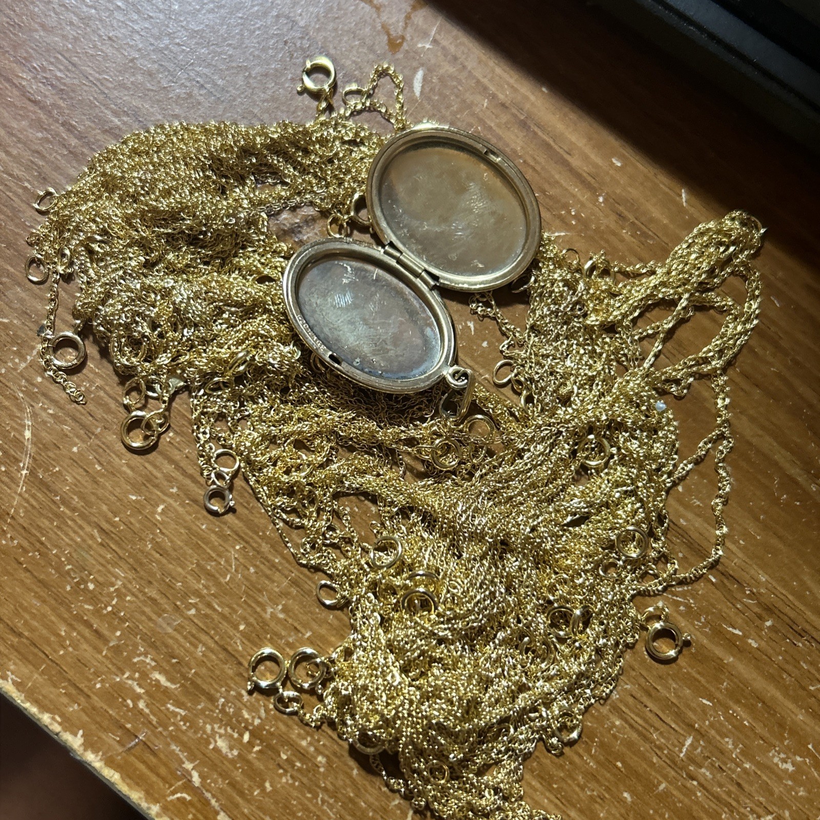 12k Gold Filled Jewelry Chain Lot wearable resale scrap 36 grams All Marked