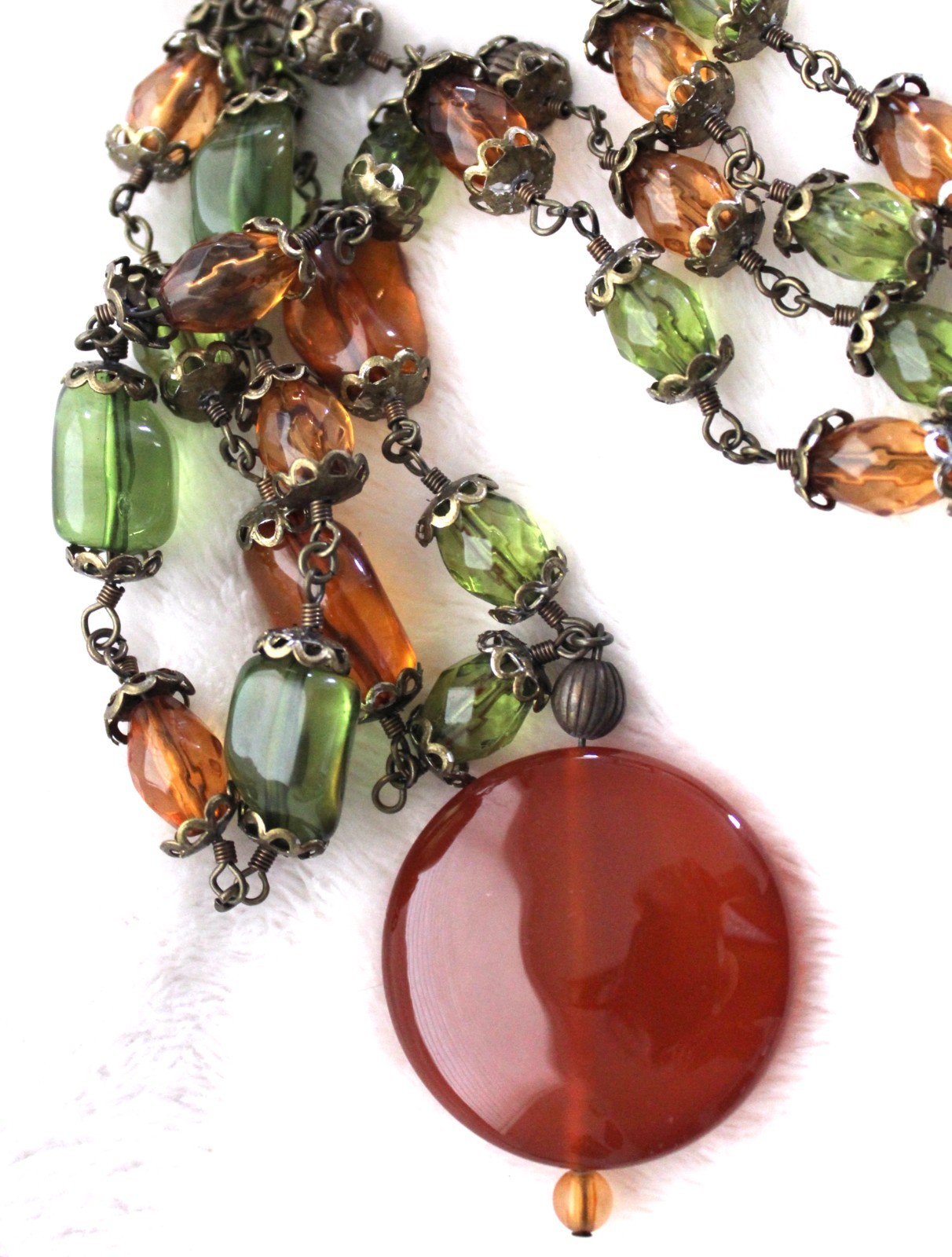 1940s Carnelian Silver Earrings Ornate Carved Hearts Flowers Screwback