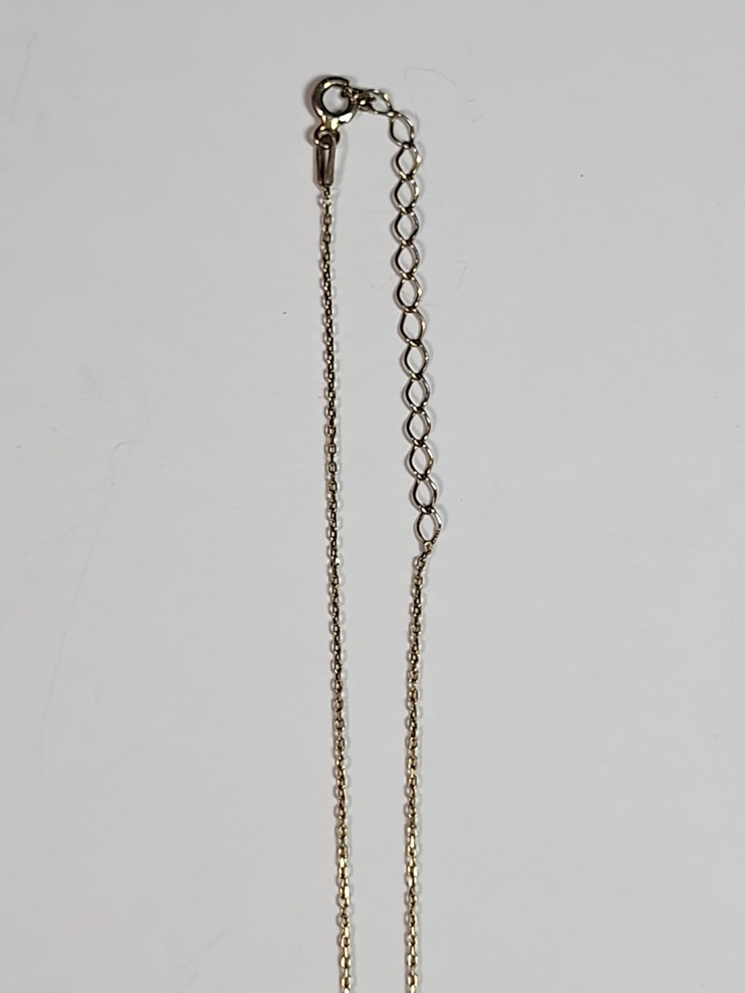 Rainbow Cluster Stones Teardrop Pendant Gold Over .925 Silver 17.5″ Necklace
