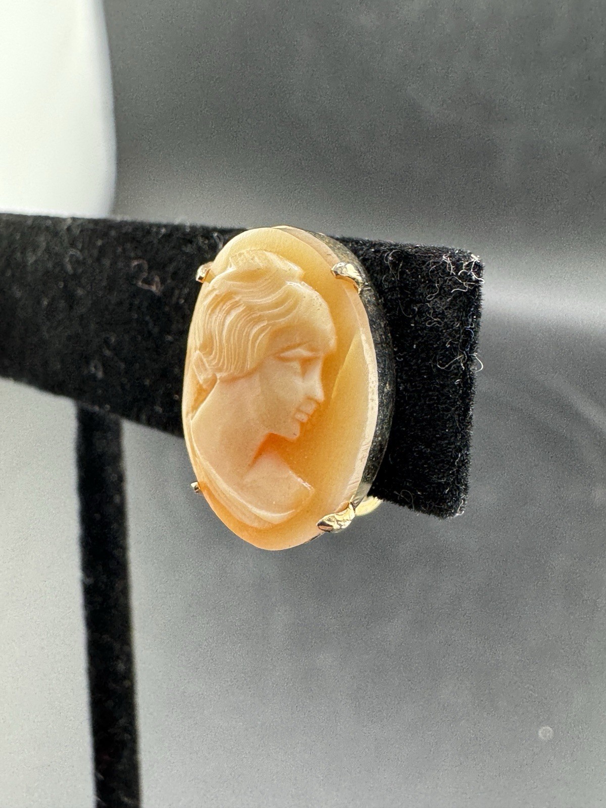 Cameo Brooch & Set Of Screw Back Earrings See Photos Different Cameo Girls