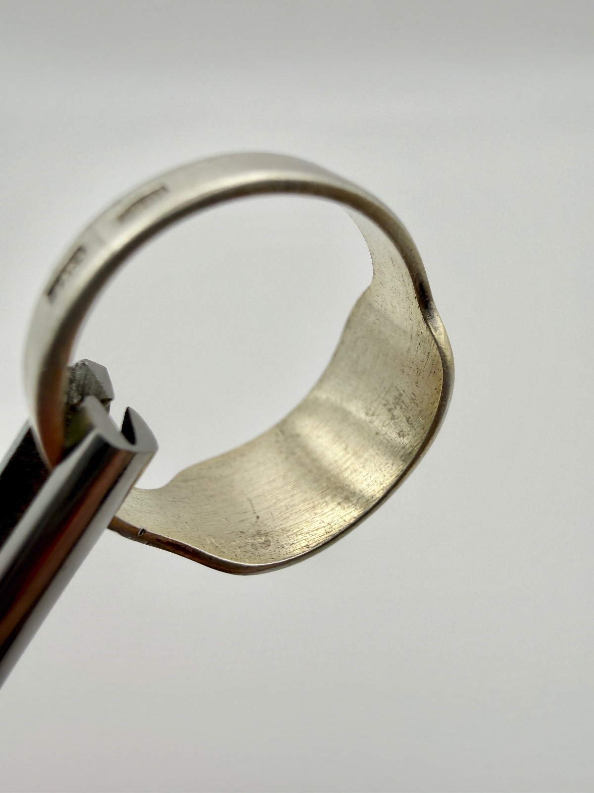 Vintage Ring with niello Sterling Silver 875 USSR time Women Jewelry size 7,5.