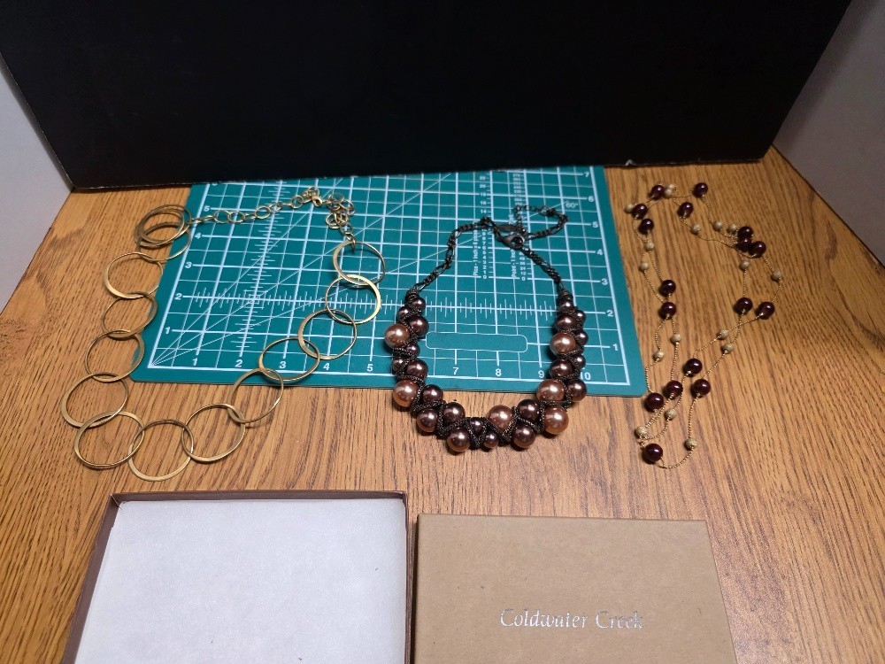 Lot of 3 Vintage To Now Necklaces Coldwater Creek ? (439)