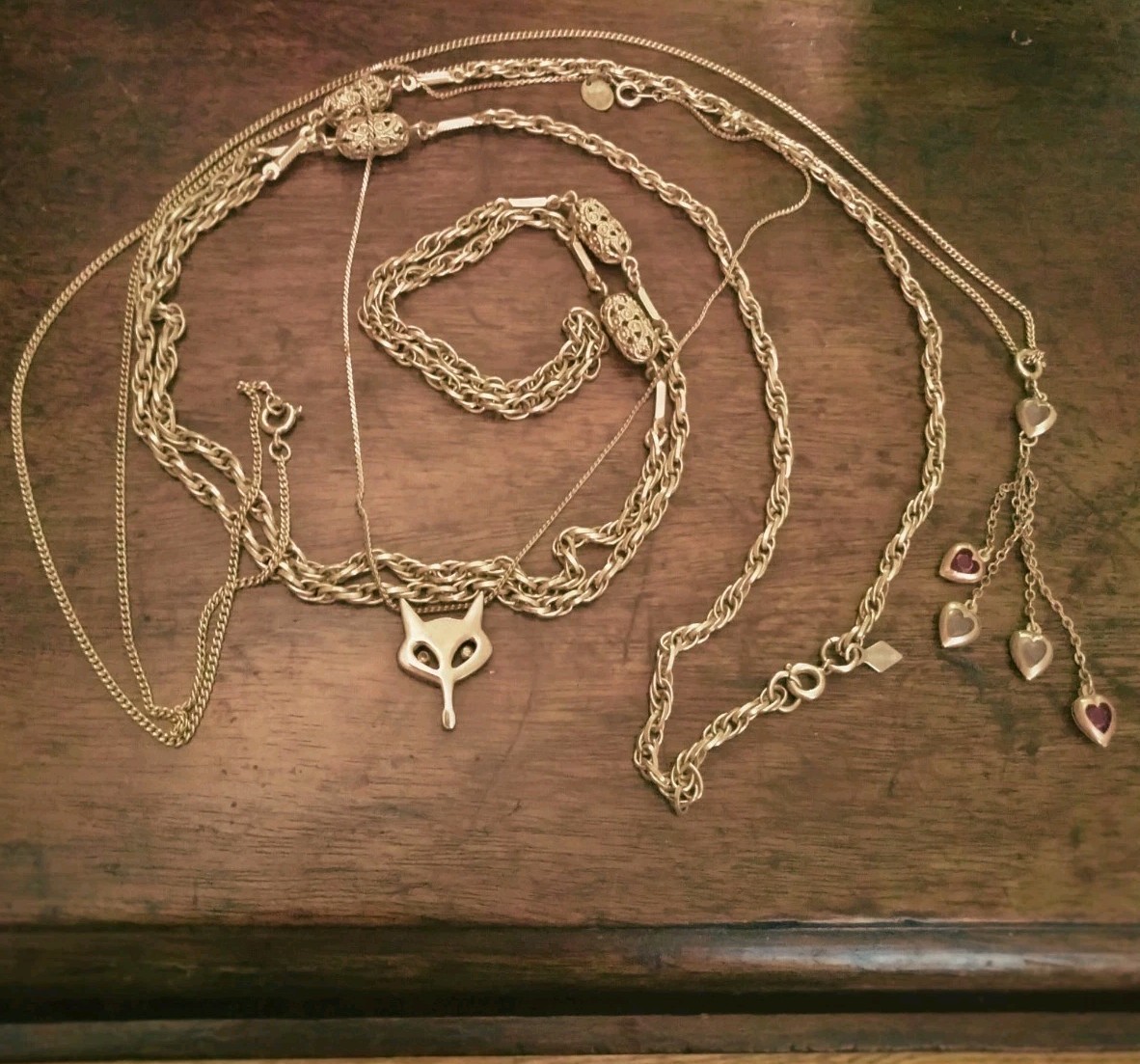VTG Sarah Coventry & Parklane Necklace Lot Including Unique Fox Necklace